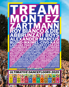 Eine Übersicht des Juicy beats fetsival Line Ups