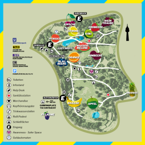 Festival Infield Karte vom juicy beats fetsival